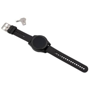 Bracelet fermeture avec serrure pour 4G Connectée Silicone Noir